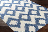 Oradell Blue Ikat Wool Rug - Clearance - Ornate Home