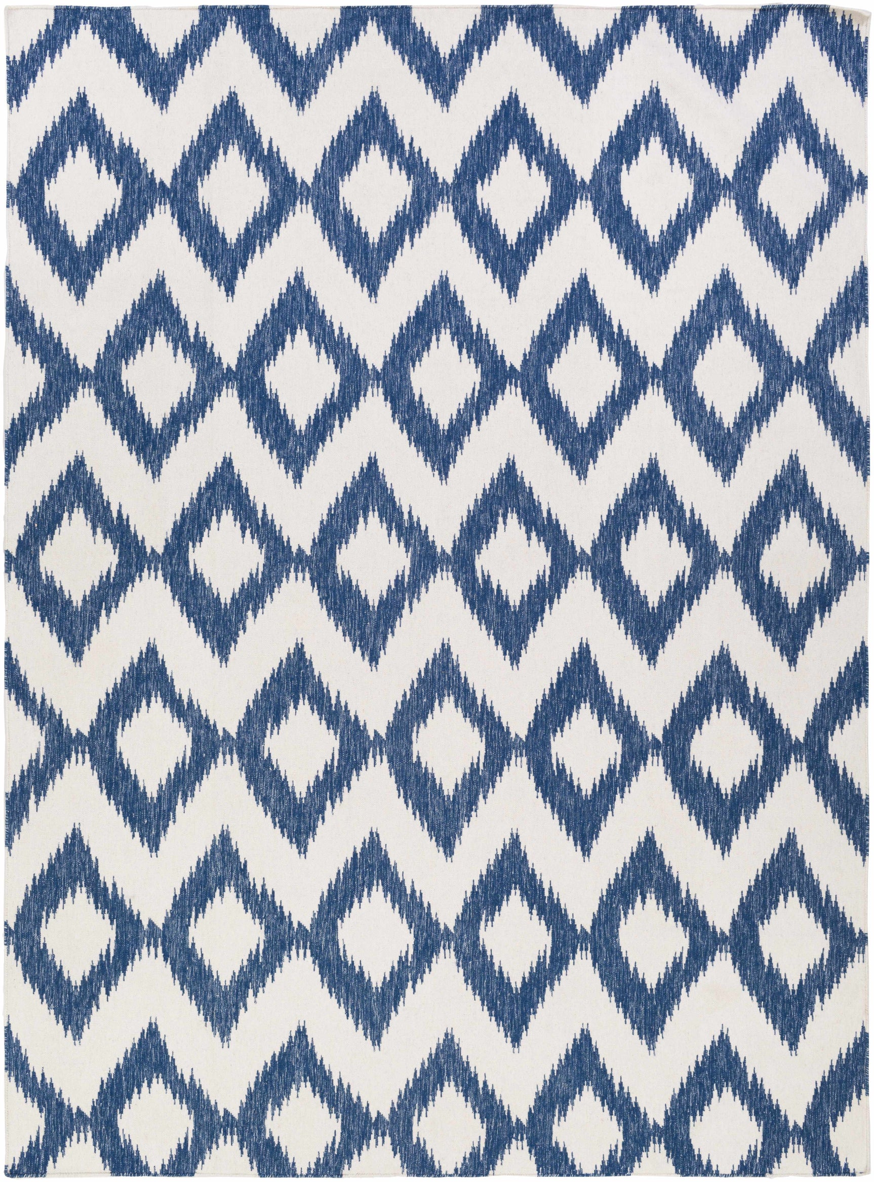 Oradell Blue Ikat Wool Rug - Clearance - Ornate Home