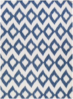 Oradell Blue Ikat Wool Rug - Clearance - Ornate Home