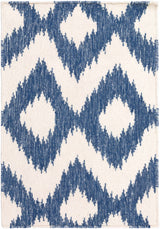 Oradell Blue Ikat Wool Rug - Clearance - Ornate Home