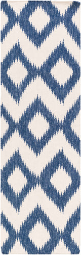 Oradell Blue Ikat Wool Rug - Clearance - Ornate Home