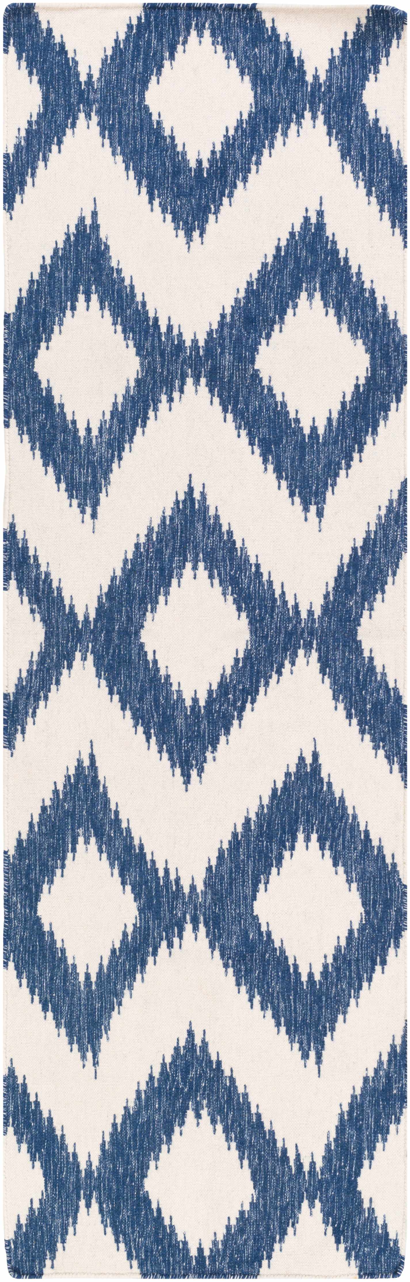 Oradell Blue Ikat Wool Rug - Clearance - Ornate Home