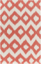 Oradell Red Ikat Wool Rug - Clearance - Ornate Home