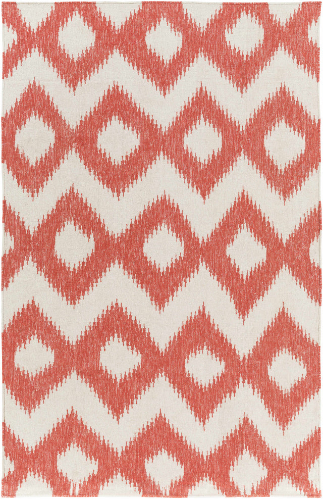 Oradell Red Ikat Wool Rug - Clearance - Ornate Home