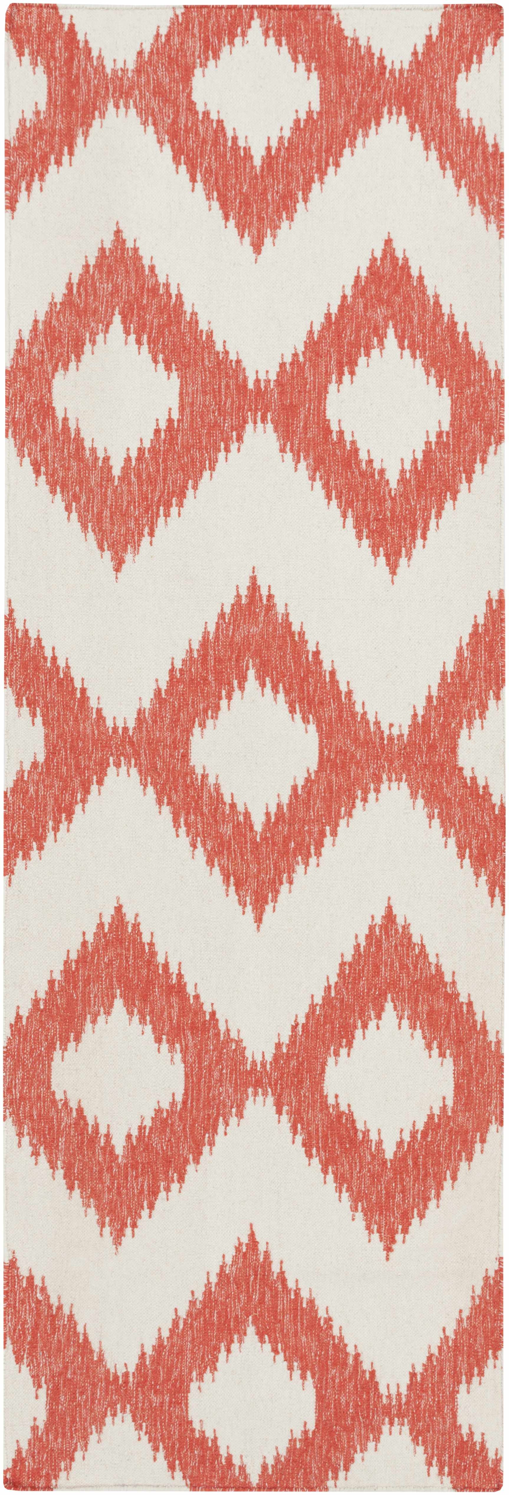 Oradell Red Ikat Wool Rug - Clearance - Ornate Home
