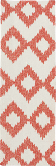 Oradell Red Ikat Wool Rug - Clearance - Ornate Home