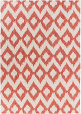 Oradell Red Ikat Wool Rug - Clearance - Ornate Home
