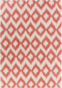 Oradell Red Ikat Wool Rug - Clearance - Ornate Home