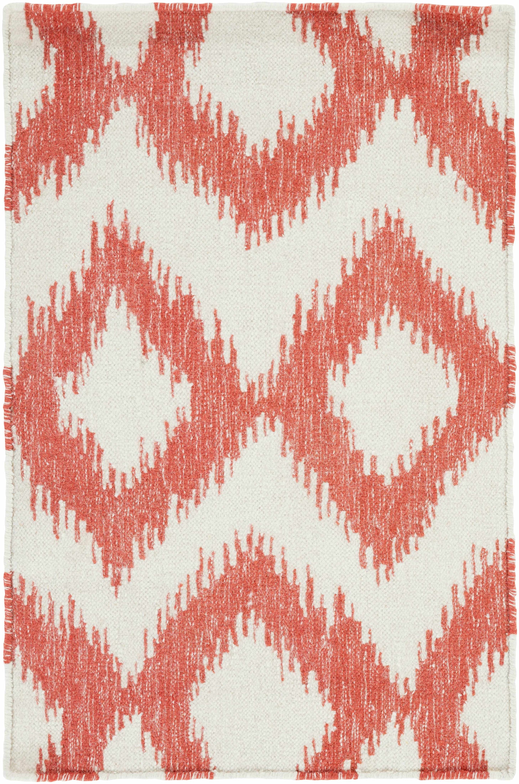 Oradell Red Ikat Wool Rug - Clearance - Ornate Home