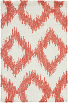 Oradell Red Ikat Wool Rug - Clearance - Ornate Home