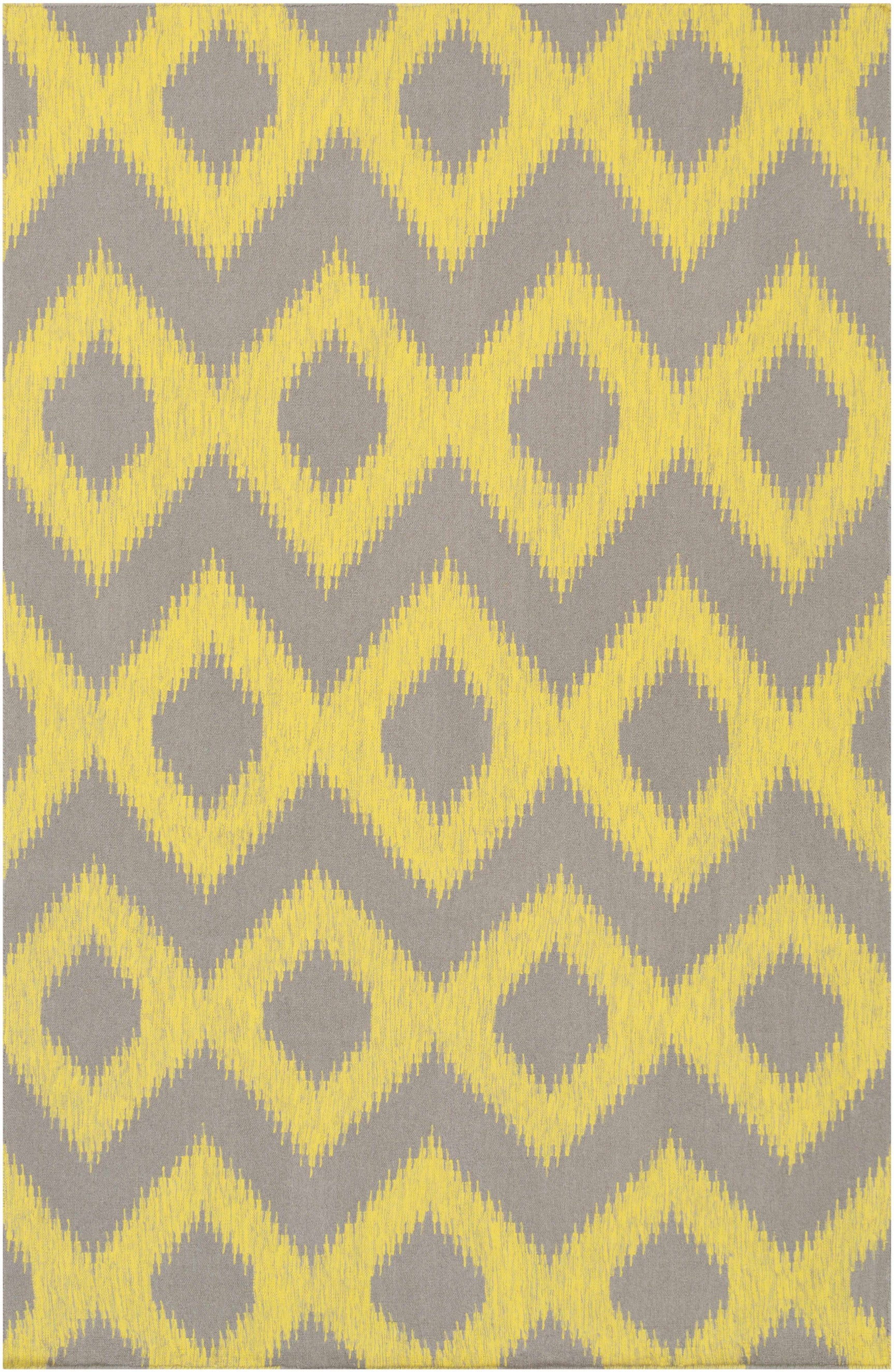 Oradell Yellow Ikat Wool Rug - Clearance - Ornate Home