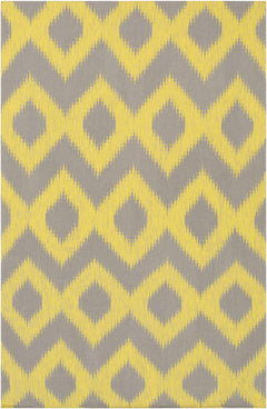 Oradell Yellow Ikat Wool Rug - Clearance - Ornate Home