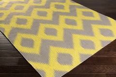 Oradell Yellow Ikat Wool Rug - Clearance - Ornate Home