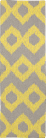 Oradell Yellow Ikat Wool Rug - Clearance - Ornate Home