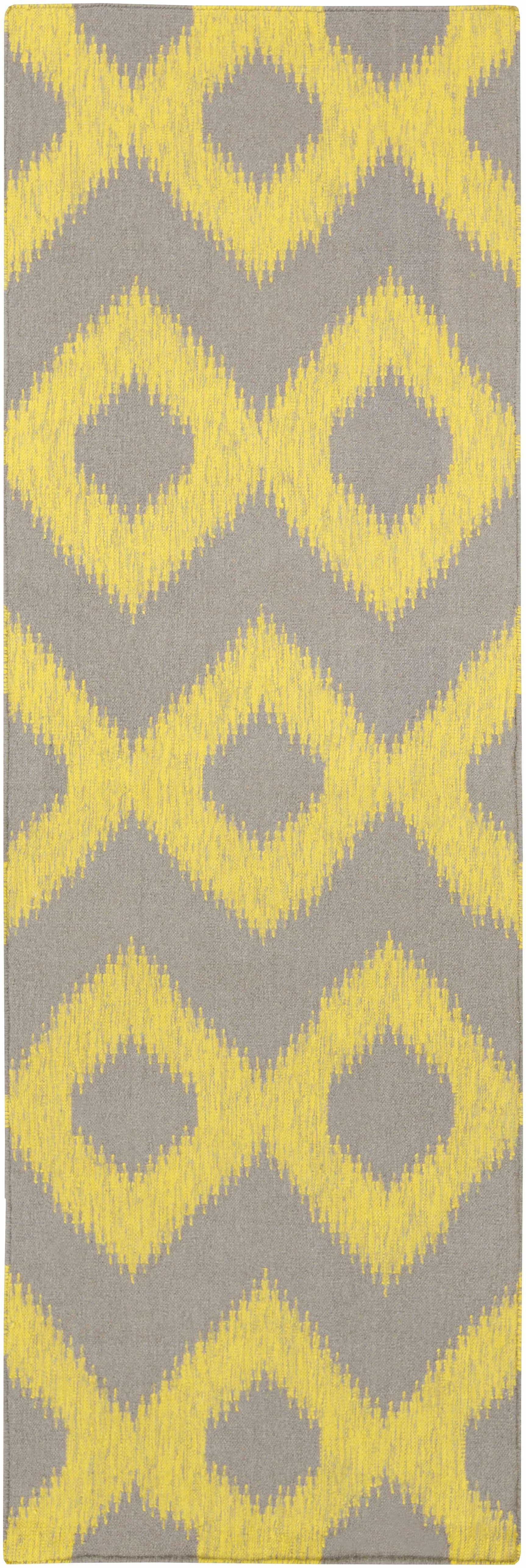 Oradell Yellow Ikat Wool Rug - Clearance - Ornate Home