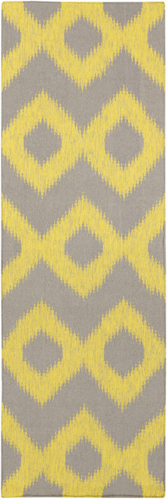 Oradell Yellow Ikat Wool Rug - Clearance - Ornate Home