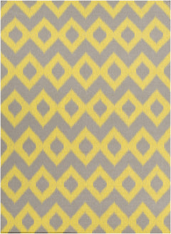 Oradell Yellow Ikat Wool Rug - Clearance - Ornate Home