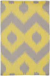 Oradell Yellow Ikat Wool Rug - Clearance - Ornate Home