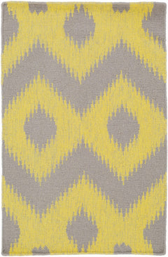 Oradell Yellow Ikat Wool Rug - Clearance - Ornate Home