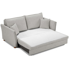 Oran Gray Chenille Sofa w/Sleeper - Ornate Home