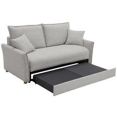 Oran Gray Chenille Sofa w/Sleeper - Ornate Home