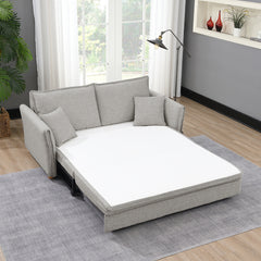 Oran Gray Chenille Sofa w/Sleeper - Ornate Home