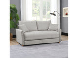 Oran Gray Chenille Sofa w/Sleeper - Ornate Home