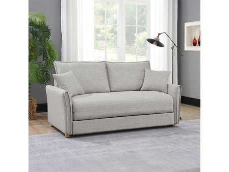 Oran Gray Chenille Sofa w/Sleeper - Ornate Home
