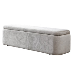 Orane Gray Bench w/Storage - Ornate Home