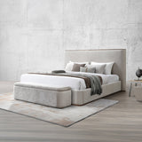 Orane Gray Bench w/Storage - Ornate Home