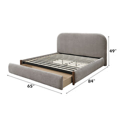Orane Gray Full Bed w/Storage - Ornate Home