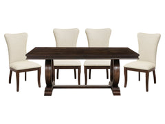 Oratorio Dark Cherry 5-piece Dinig Table Set - Ornate Home