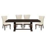 Oratorio Dark Cherry 5-piece Dinig Table Set - Ornate Home