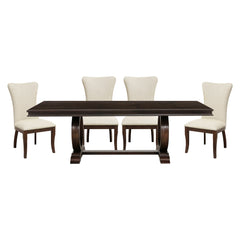 Oratorio Dark Cherry 5-piece Dinig Table Set - Ornate Home