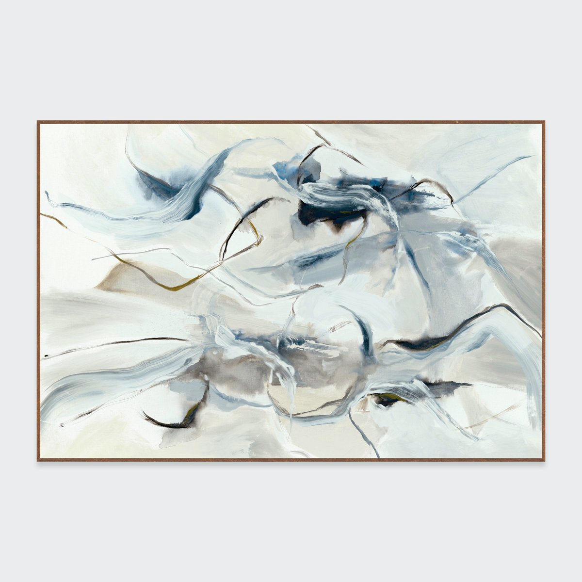 Orb White Painting Art 72x48 by Buddy Whitlock - Ornate Home