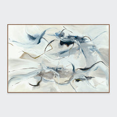 Orb White Painting Art 72x48 by Buddy Whitlock - Ornate Home