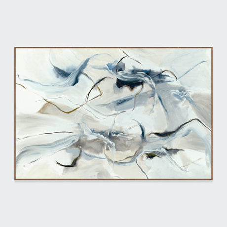 Orb White Painting Art 72x48 by Buddy Whitlock - Ornate Home