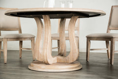 Orbetello Natural/Beige 5 Piece Dining Set - Ornate Home