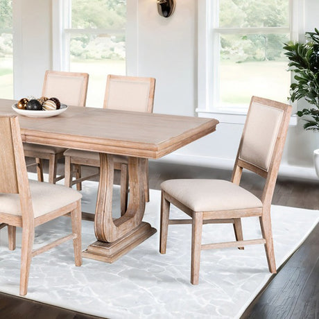 Orbetello Natural/Beige 7 Piece Dining Set - Ornate Home