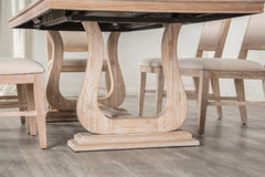 Orbetello Natural/Beige 7 Piece Dining Set - Ornate Home