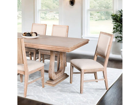 Orbetello Natural/Beige Natural 5 Piece Dining Set - Ornate Home