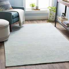Orcas Hand Tufted Wool-Blend Rug - Ice Blue - Ornate Home