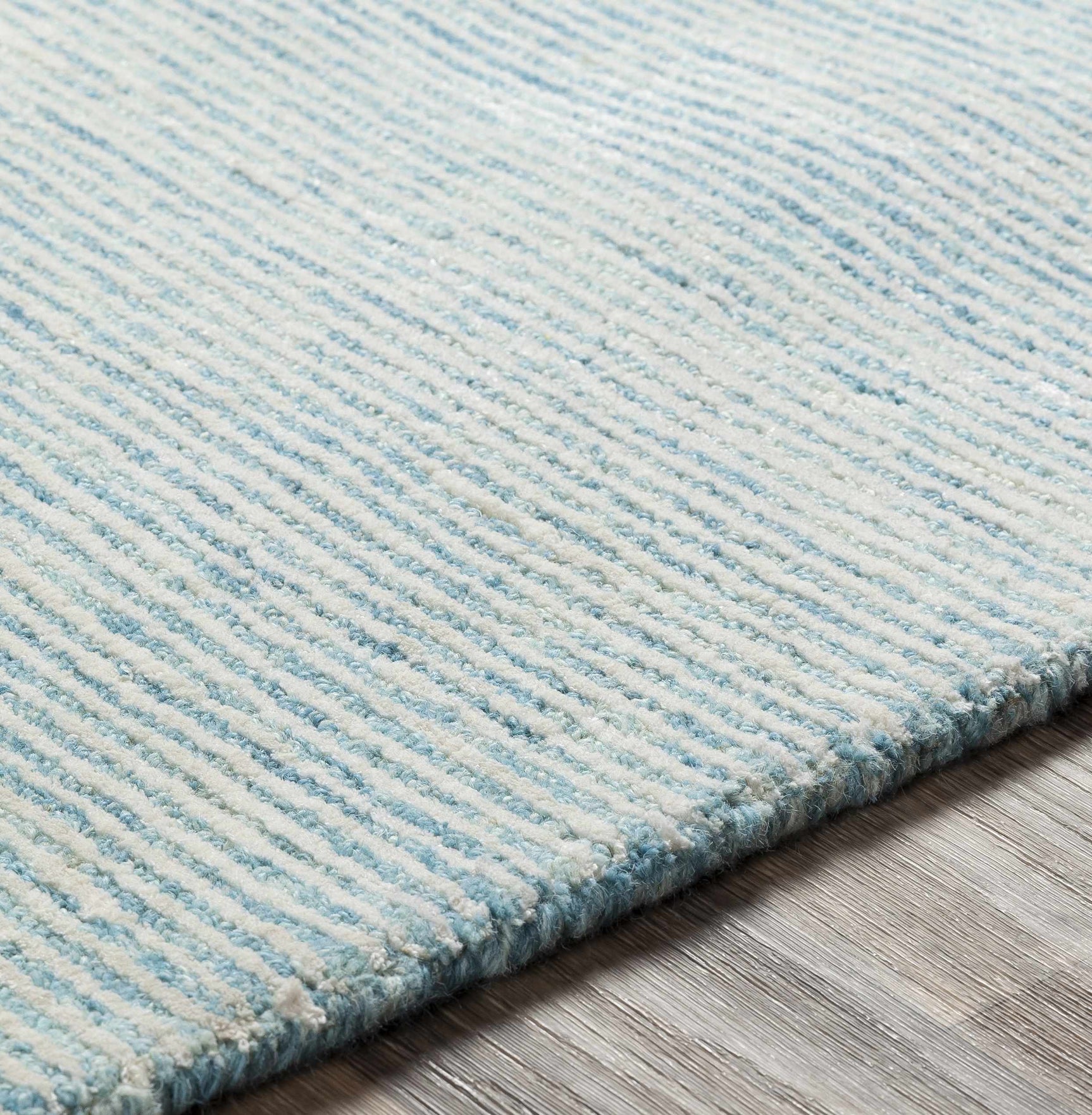 Orcas Hand Tufted Wool-Blend Rug - Ice Blue - Ornate Home
