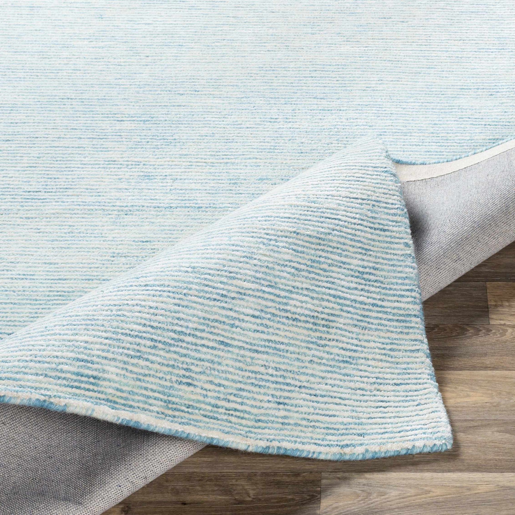 Orcas Hand Tufted Wool-Blend Rug - Ice Blue - Ornate Home