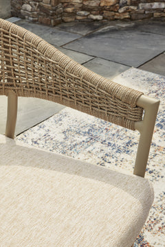 Orchard Beach Beige Arm Chair With Cushion (Set of 4) - Ornate Home