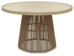Orchard Beach Beige Outdoor Dining Table - Ornate Home