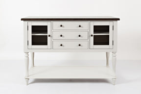 Orchard Park Dark Brown/Light Grey Server - Ornate Home