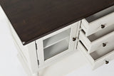 Orchard Park Dark Brown/Light Grey Server - Ornate Home