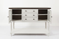 Orchard Park Dark Brown/Light Grey Server - Ornate Home