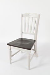 Orchard Park Dark Brown/Light Grey Slatback Chair (Set of 2) - Ornate Home